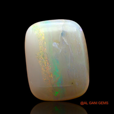 Natural Untreated Fire Opal Loose Gemstone Square Cabochon From Australia 8.00 Cts 15x12x7 mm AC-539