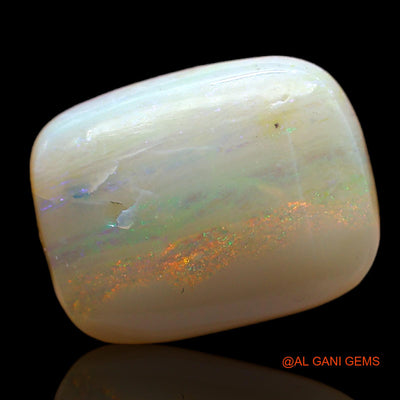 Natural Untreated Fire Opal Loose Gemstone Square Cabochon From Australia 8.00 Cts 15x12x7 mm AC-539