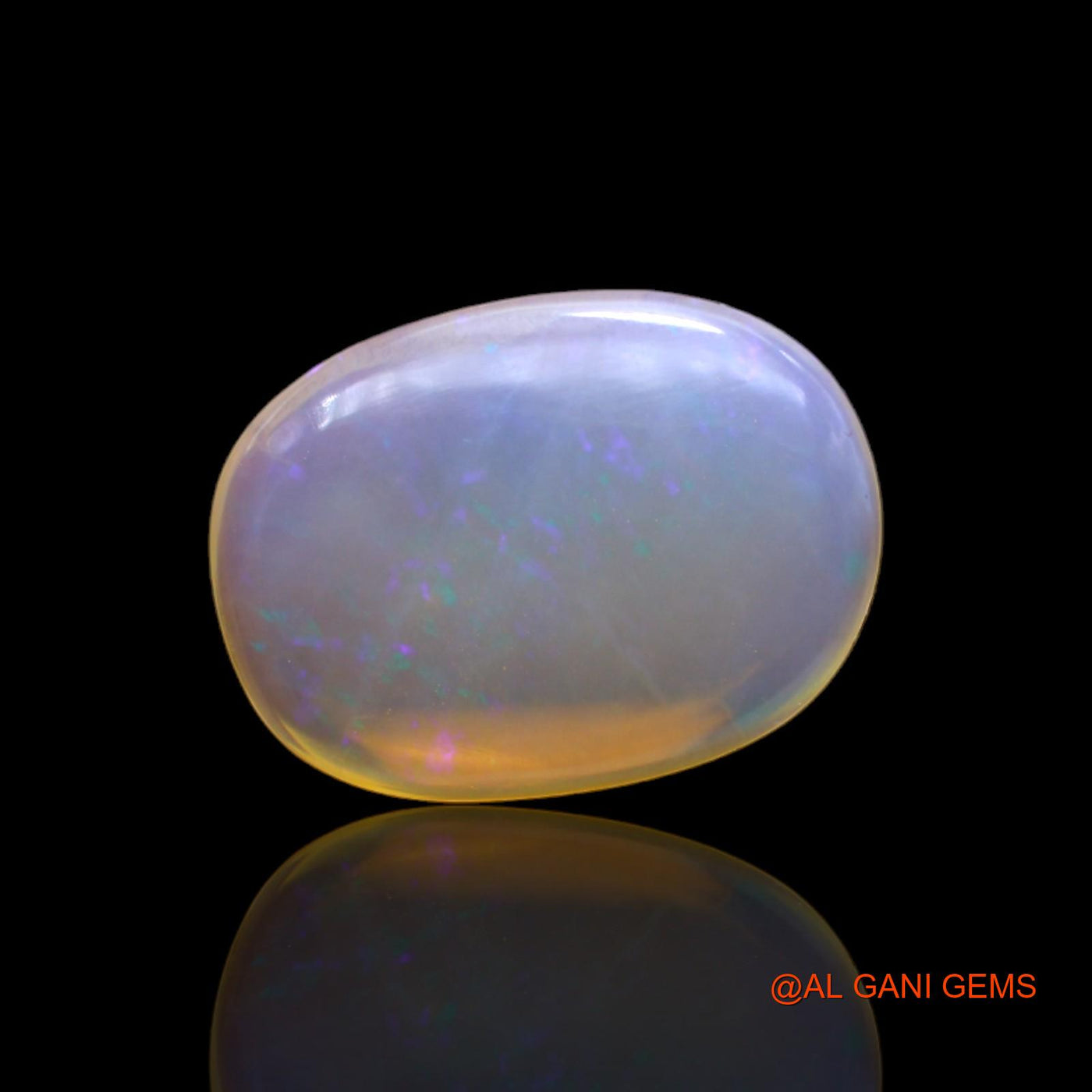 7.00 Cts Natural Australian Fire Opal Loose Gemstone Oval Cabochon 18x13x4 mm AC-53