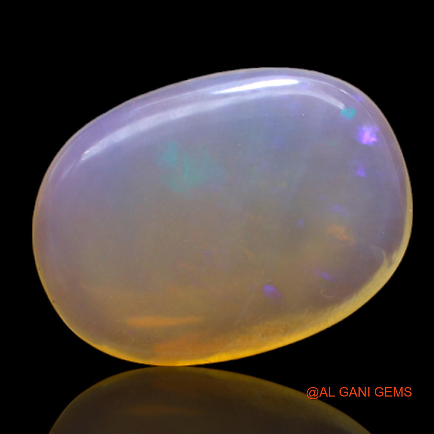 7.00 Cts Natural Australian Fire Opal Loose Gemstone Oval Cabochon 18x13x4 mm AC-53