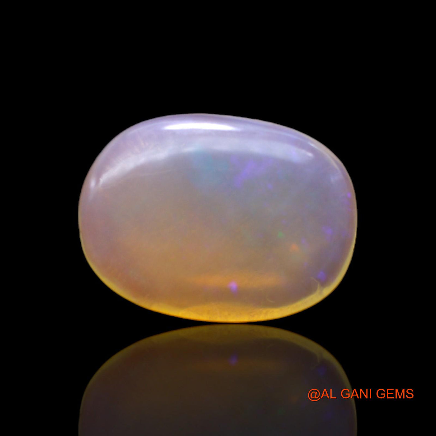 7.00 Cts Natural Australian Fire Opal Loose Gemstone Oval Cabochon 18x13x4 mm AC-53