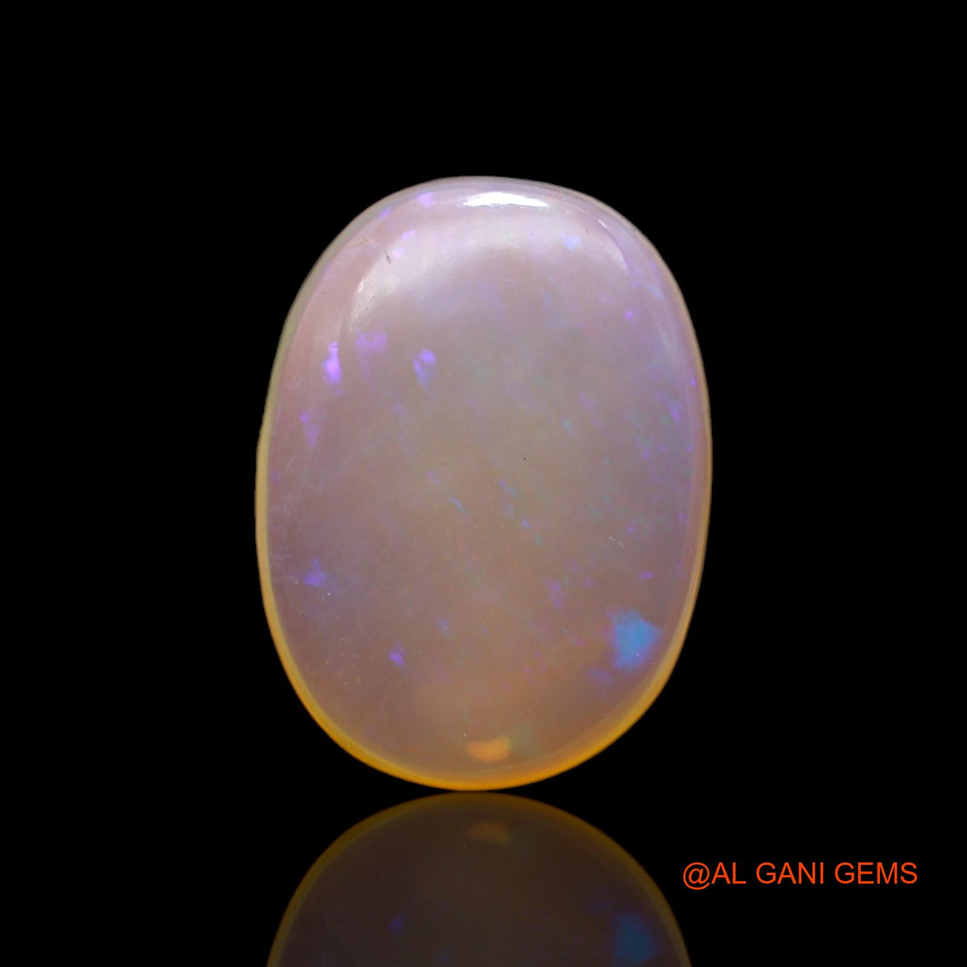 7.00 Cts Natural Australian Fire Opal Loose Gemstone Oval Cabochon 18x13x4 mm AC-53