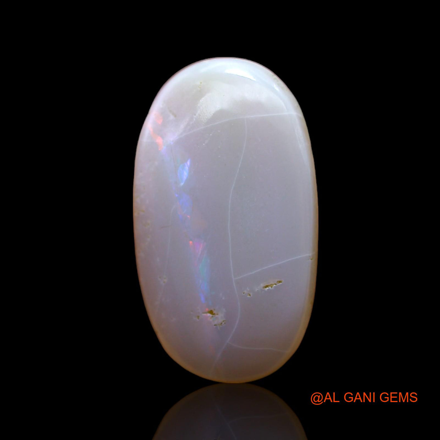 7.00 Cts Natural Australian Fire Opal Loose Gemstone Oval Cabochon 20x11x4 mm AC-541
