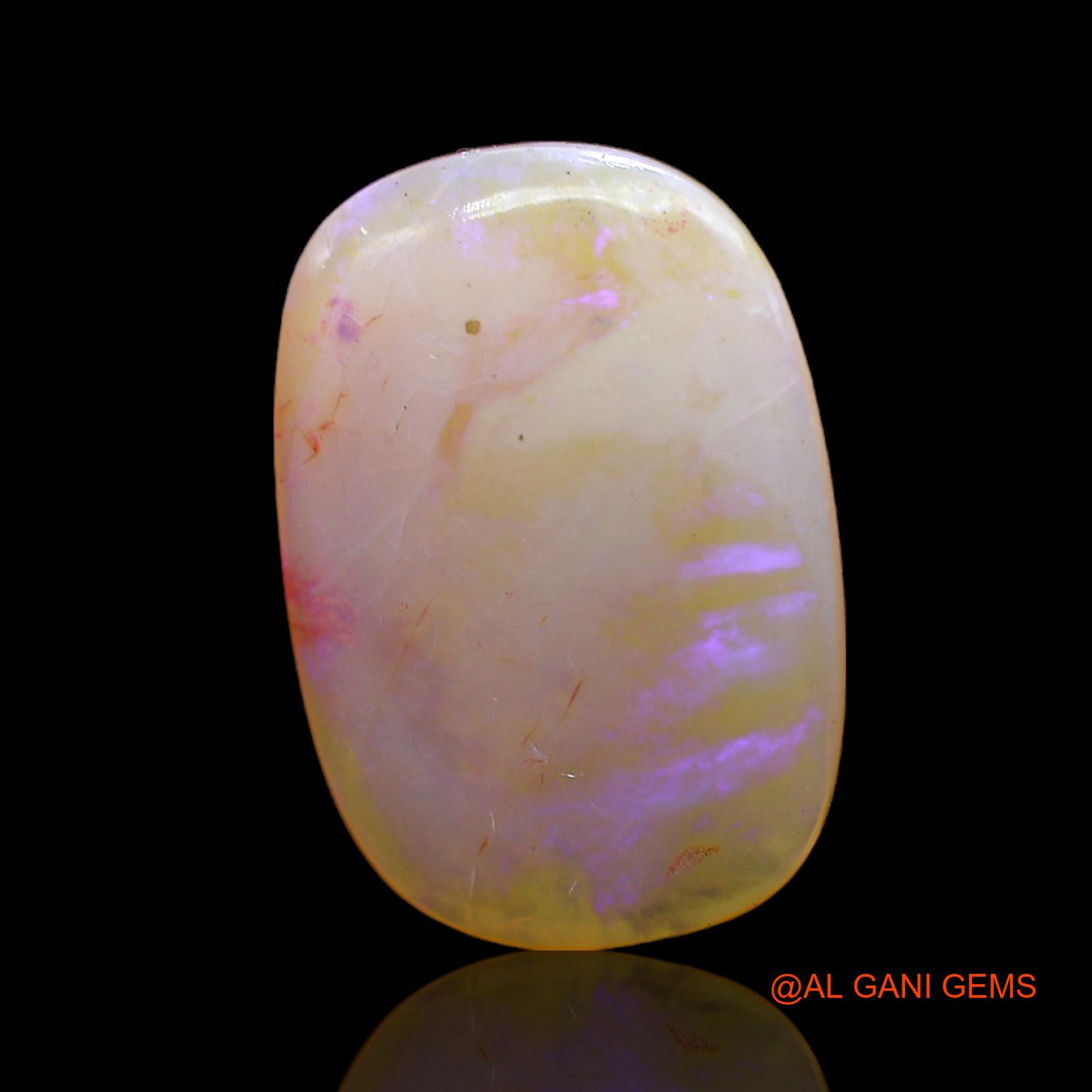 5.00 Cts Natural Australian Fire Opal Oval Cabochon Loose Gemstone For Jewelry 18x12x3 mm AC-542