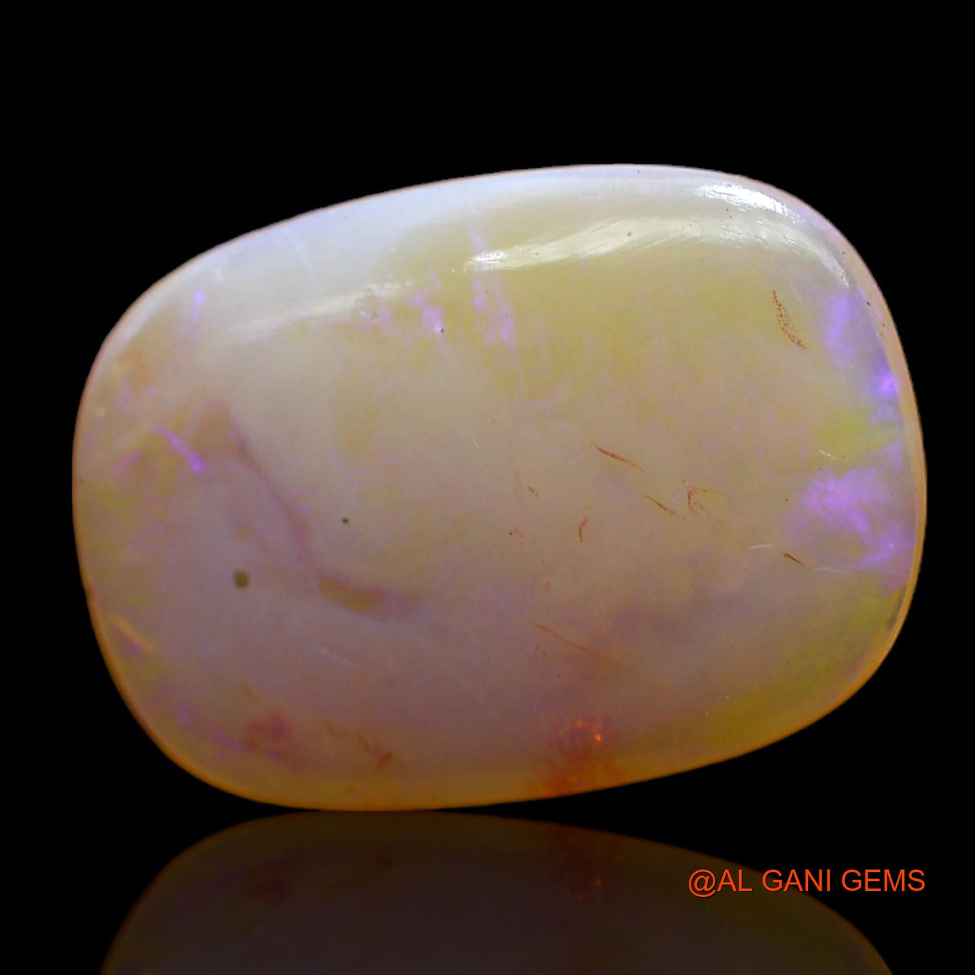 5.00 Cts Natural Australian Fire Opal Oval Cabochon Loose Gemstone For Jewelry 18x12x3 mm AC-542