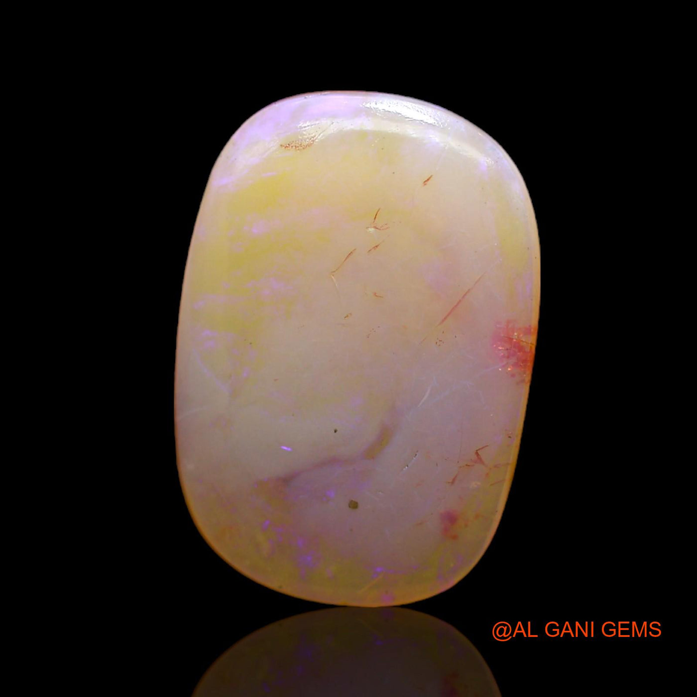 5.00 Cts Natural Australian Fire Opal Oval Cabochon Loose Gemstone For Jewelry 18x12x3 mm AC-542