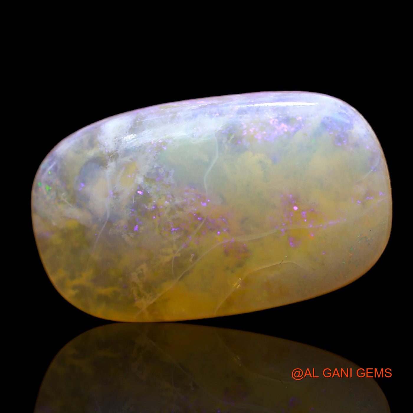 7.00 Cts Natural Australian Fire Opal Oval Cabochon Loose Gemstone For Jewelry 19x11x4 mm AC-543