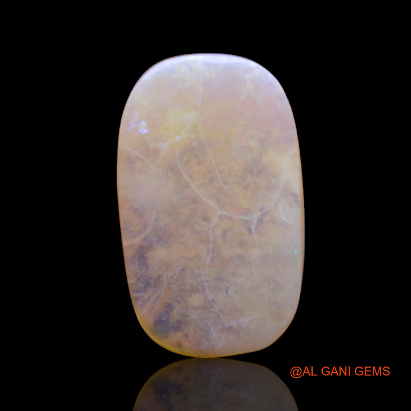 7.00 Cts Natural Australian Fire Opal Oval Cabochon Loose Gemstone For Jewelry 19x11x4 mm AC-543