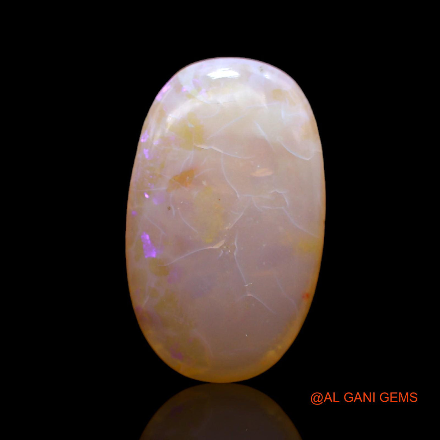 5.00 Cts Natural Australian Fire Opal Loose Gemstone Oval Cabochon 19x11x3 mm AC-544