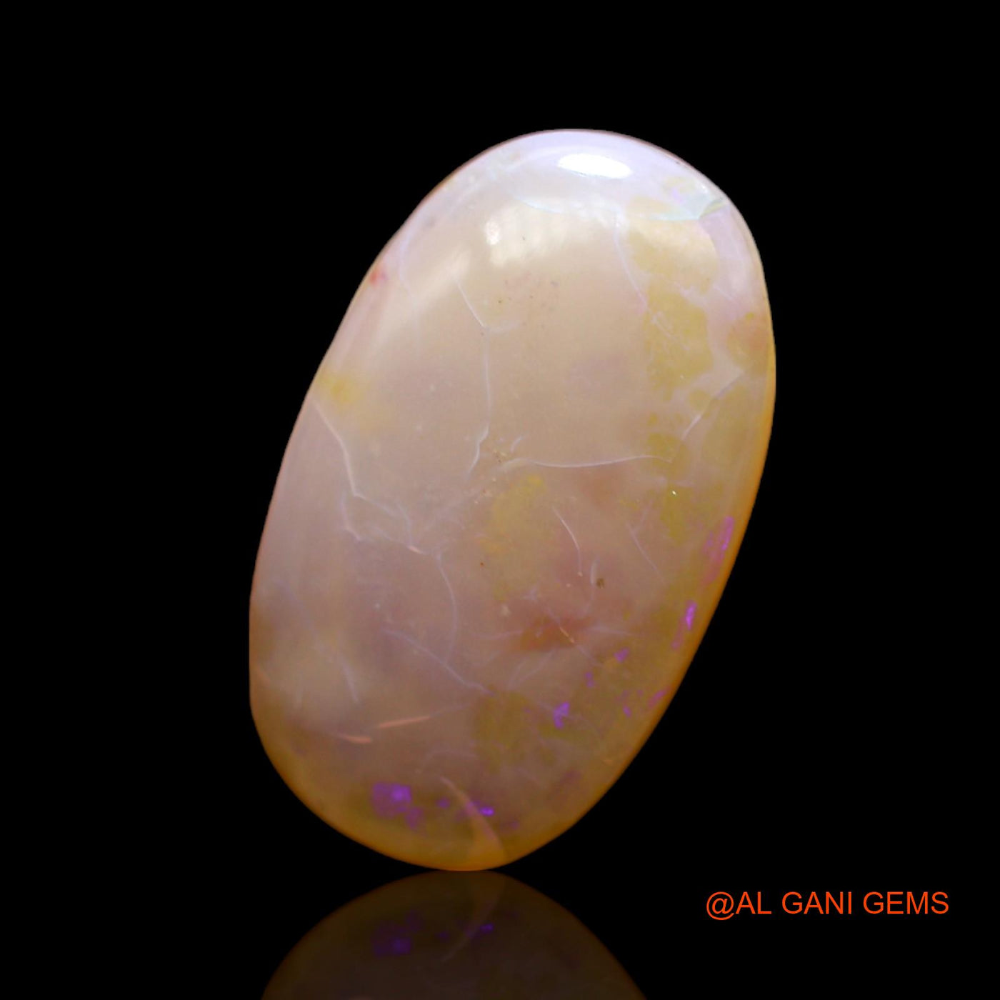 5.00 Cts Natural Australian Fire Opal Loose Gemstone Oval Cabochon 19x11x3 mm AC-544