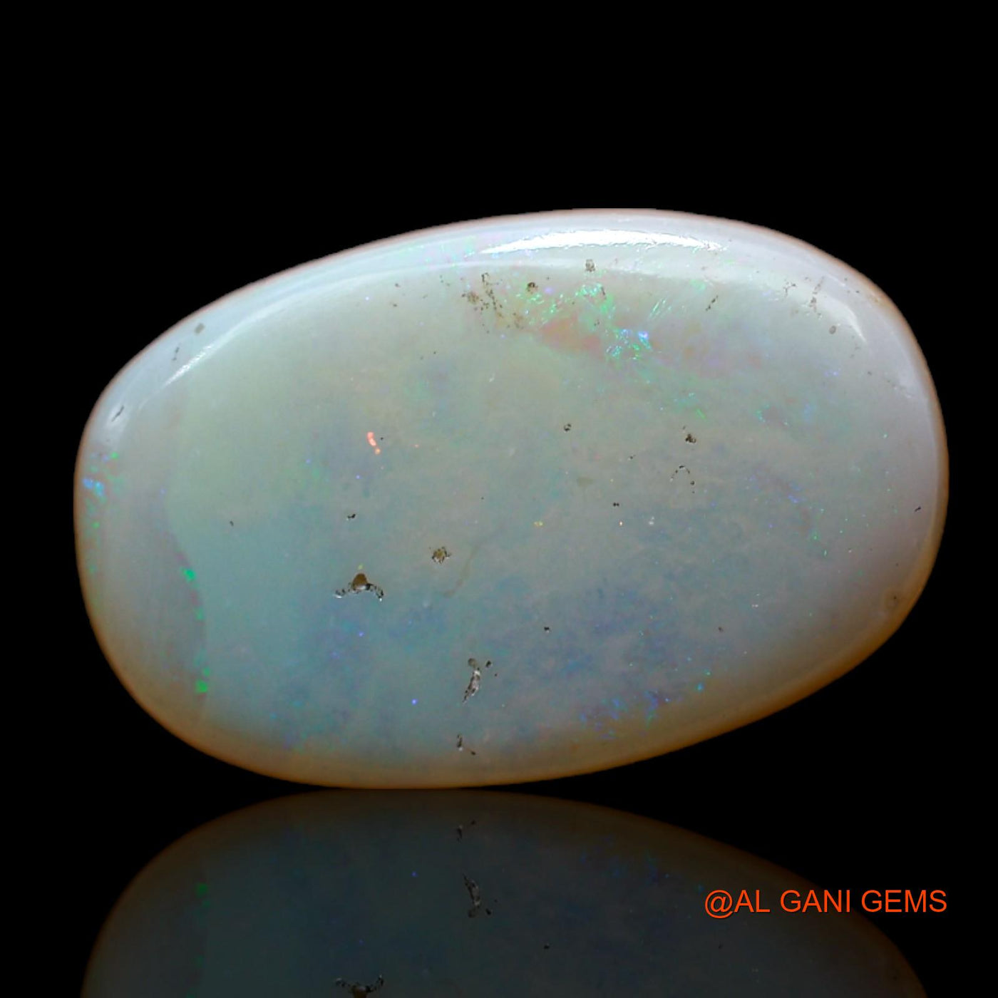 Natural Fire Opal Gemstone 5.00 Cts Loose Oval Cabochon From Australia 18x11x3 mm AC-545