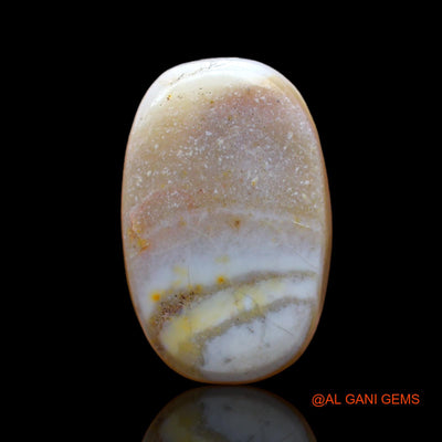 Natural Fire Opal Gemstone 5.00 Cts Loose Oval Cabochon From Australia 18x11x3 mm AC-545