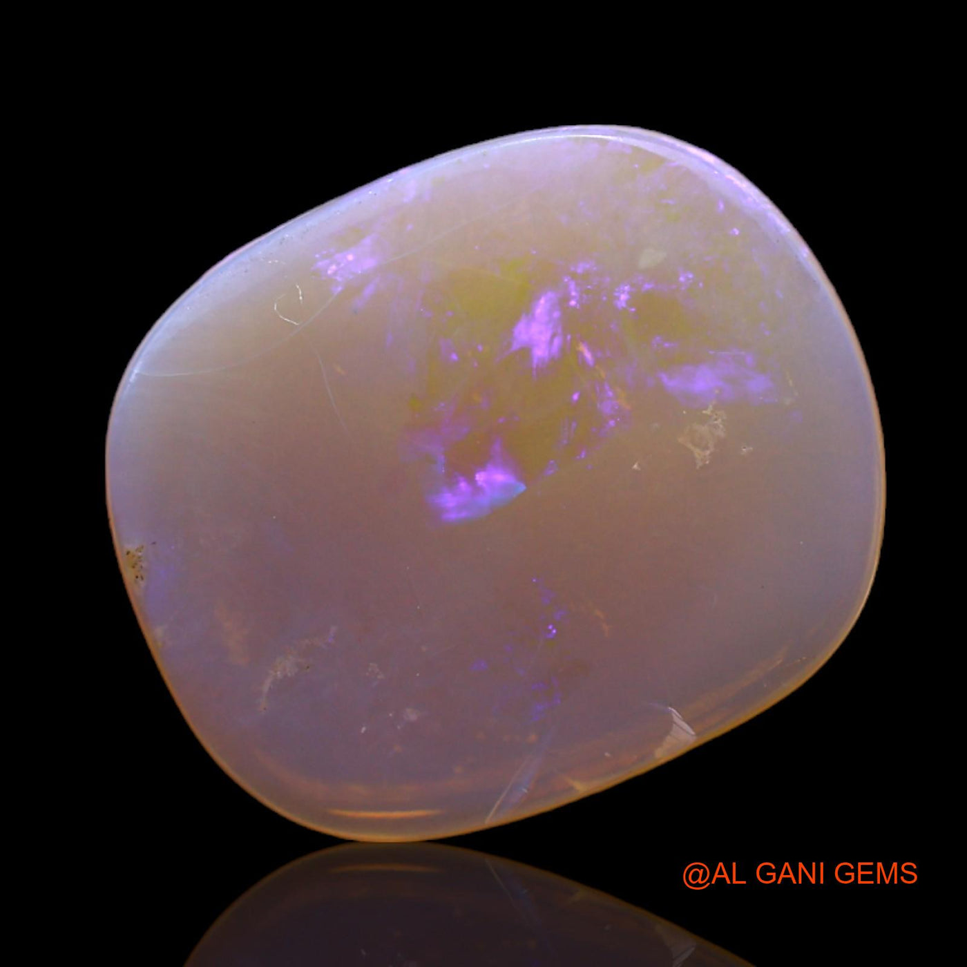 4.00 Cts Unheated Australian Fire Opal Loose Gemstone Oval Cabochon Natural 17x14x2 mm AC-546