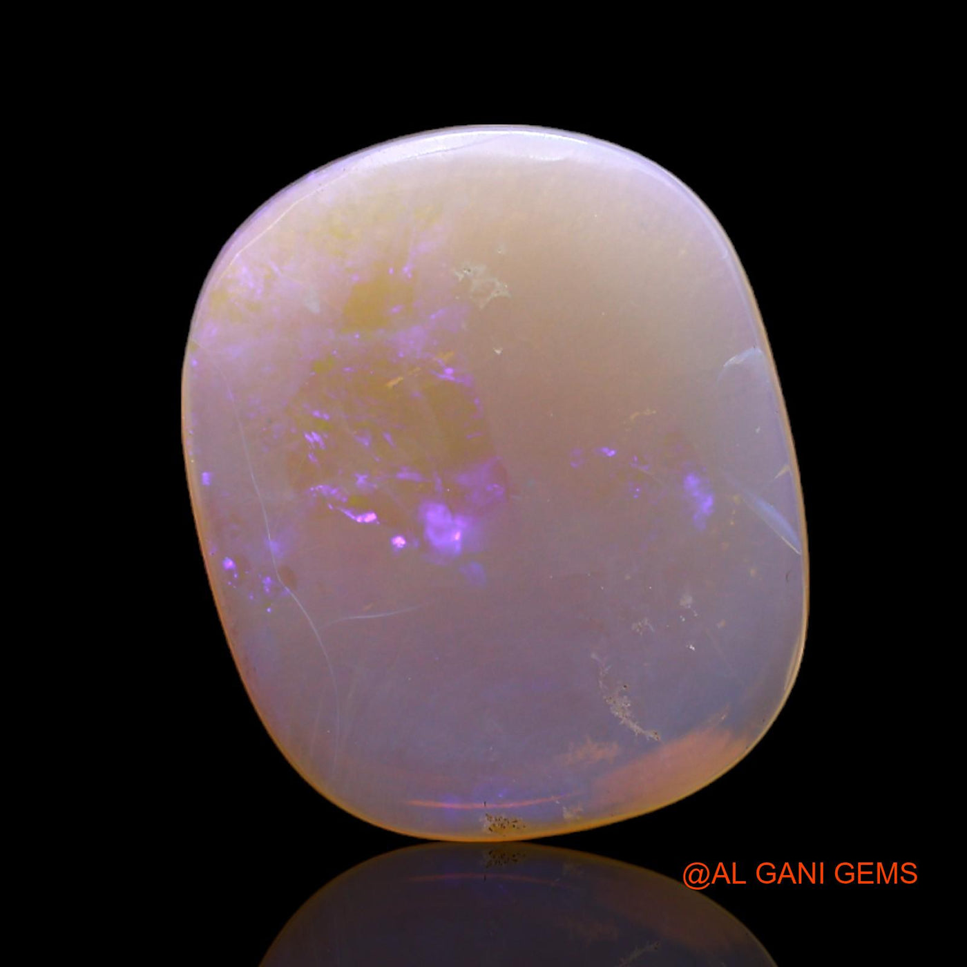 4.00 Cts Unheated Australian Fire Opal Loose Gemstone Oval Cabochon Natural 17x14x2 mm AC-546