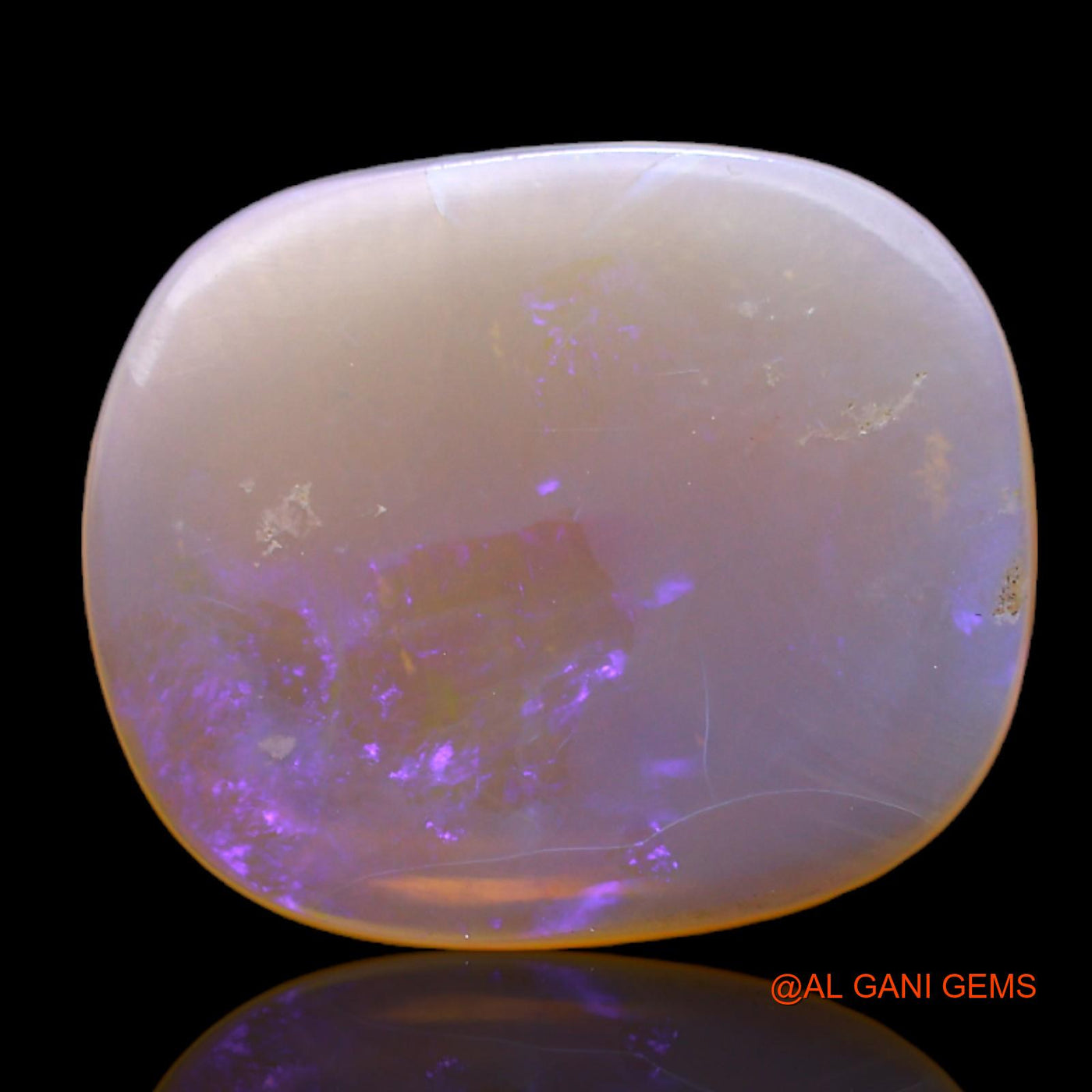 4.00 Cts Unheated Australian Fire Opal Loose Gemstone Oval Cabochon Natural 17x14x2 mm AC-546