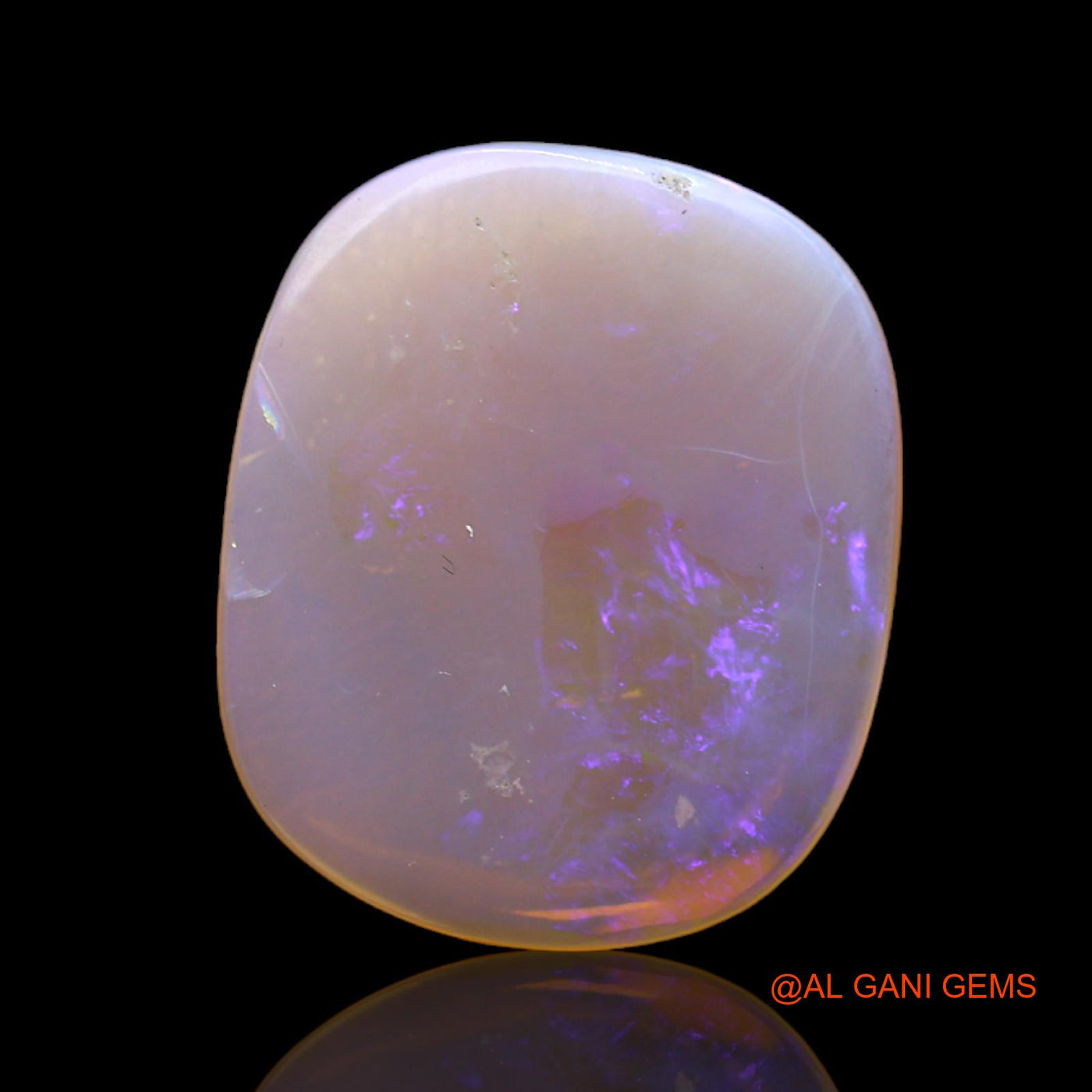 4.00 Cts Unheated Australian Fire Opal Loose Gemstone Oval Cabochon Natural 17x14x2 mm AC-546