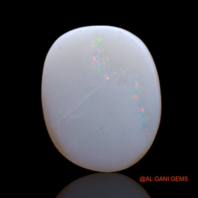 Natural Untreated Fire Opal Loose Gemstone Oval Cabochon From Australia 4.00 Cts 16x14x2 mm AC-547