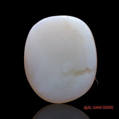 Natural Untreated Fire Opal Loose Gemstone Oval Cabochon From Australia 4.00 Cts 16x14x2 mm AC-547