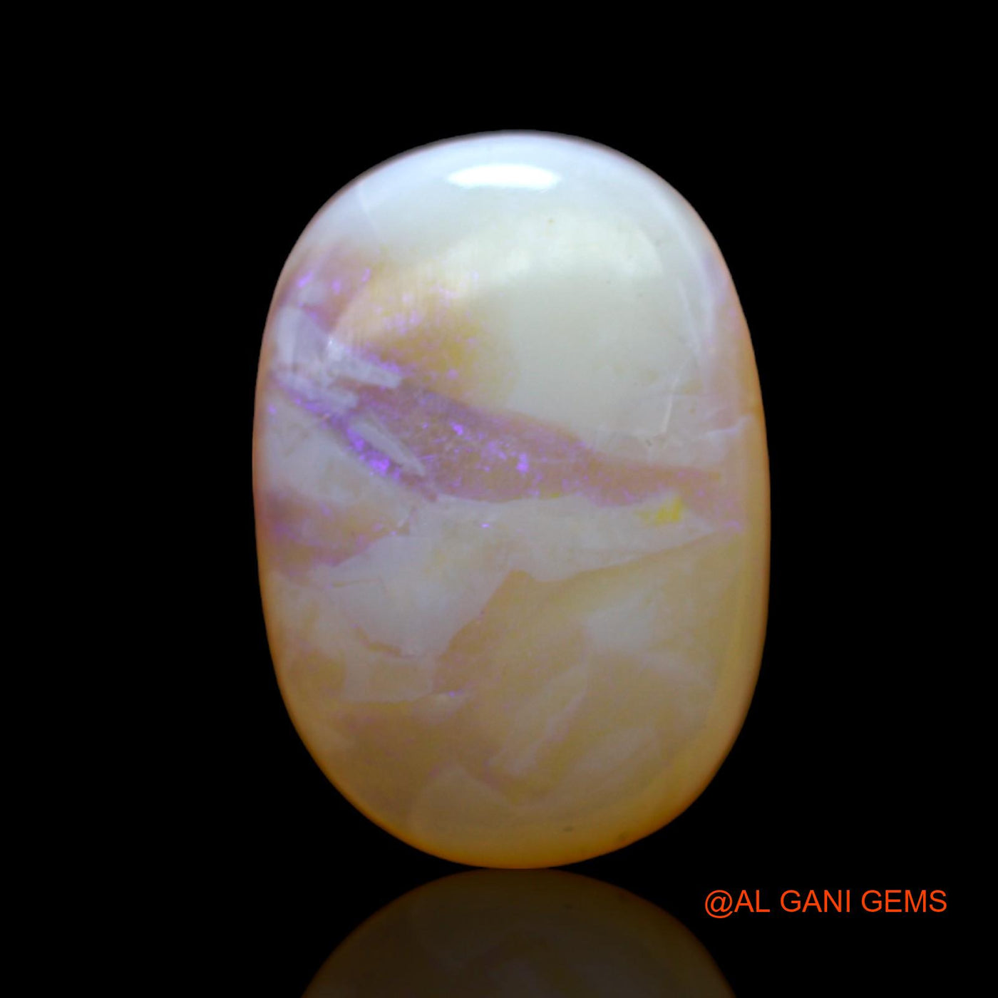6.00 Cts Natural Australian Fire Opal Oval Cabochon Loose Gemstone For Jewelry 17x12x4 mm AC-552