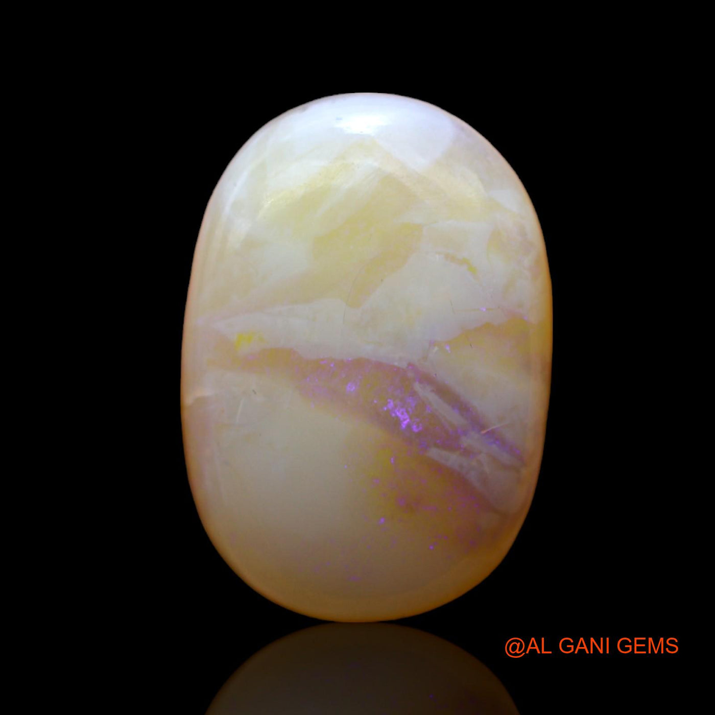 6.00 Cts Natural Australian Fire Opal Oval Cabochon Loose Gemstone For Jewelry 17x12x4 mm AC-552