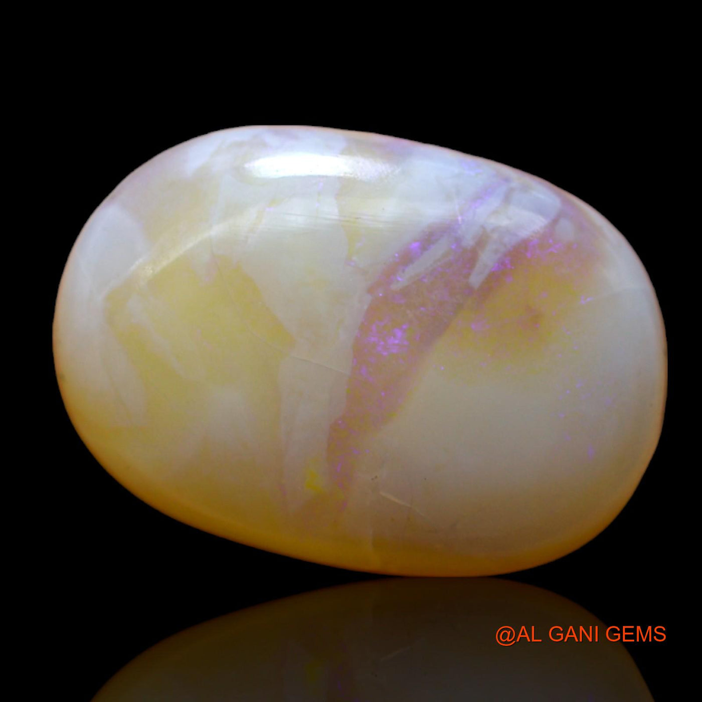 6.00 Cts Natural Australian Fire Opal Oval Cabochon Loose Gemstone For Jewelry 17x12x4 mm AC-552