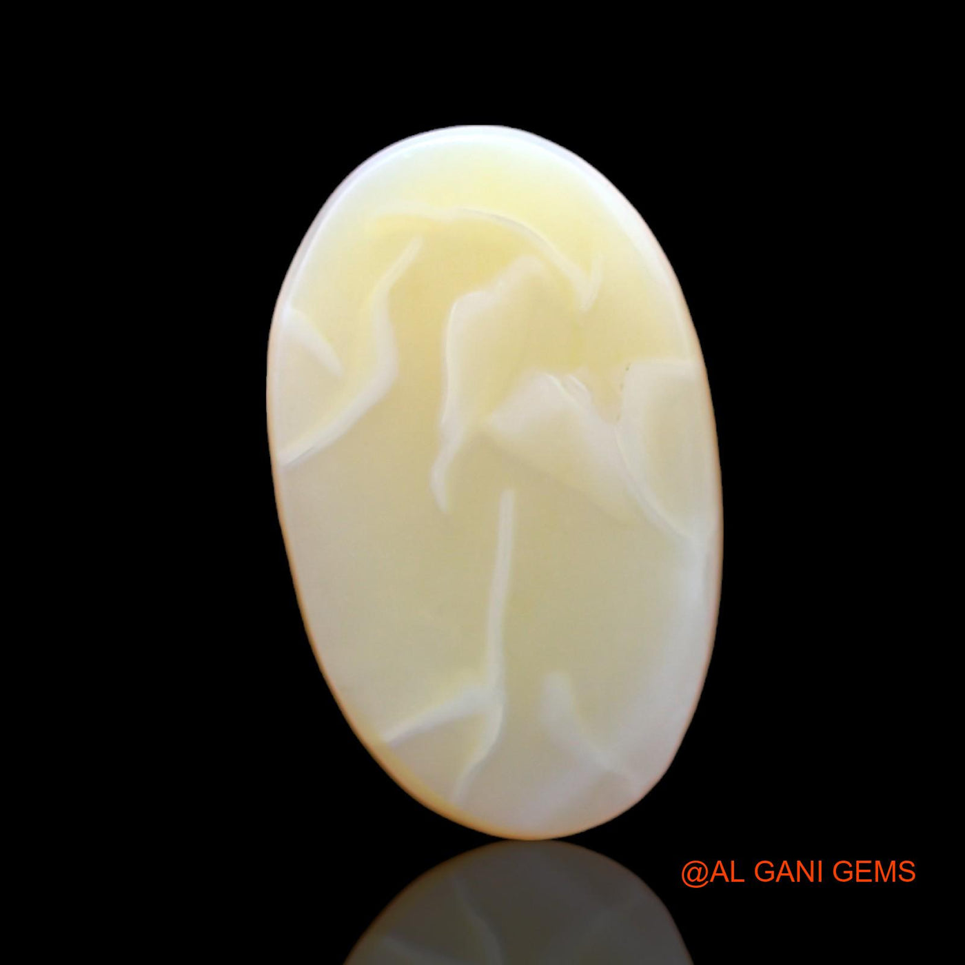 4.00 Cts Natural Australian Fire Opal Loose Gemstone Oval Cabochon 16x11x3 mm AC-553