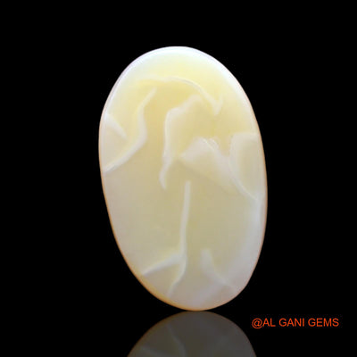 4.00 Cts Natural Australian Fire Opal Loose Gemstone Oval Cabochon 16x11x3 mm AC-553