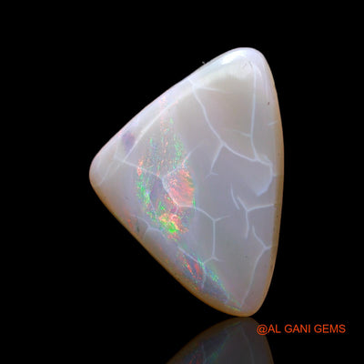 4.00 Cts Natural Australian Fire Opal Loose Gemstone Trillion Cabochon 17x12x5 mm AC-554