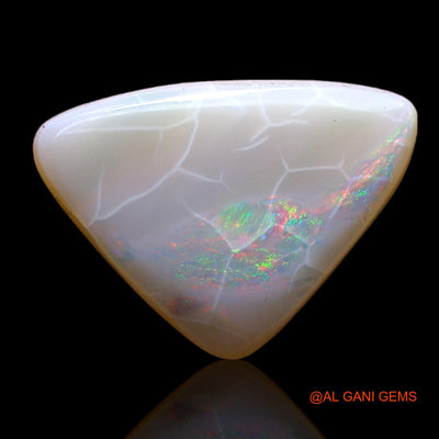 4.00 Cts Natural Australian Fire Opal Loose Gemstone Trillion Cabochon 17x12x5 mm AC-554