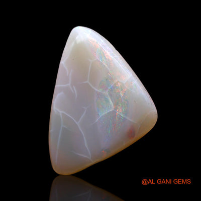 4.00 Cts Natural Australian Fire Opal Loose Gemstone Trillion Cabochon 17x12x5 mm AC-554