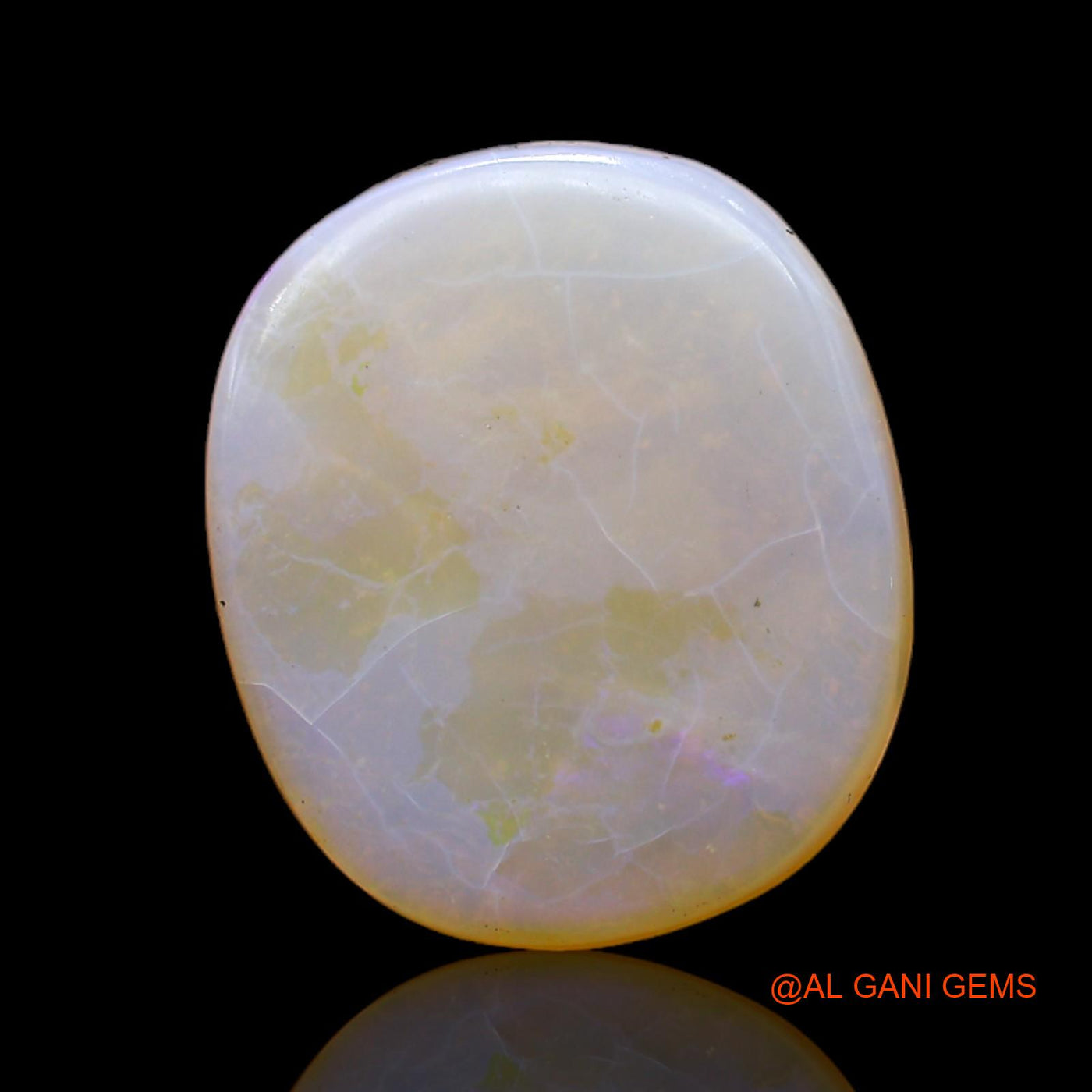 5.00 Cts Unheated Australian Fire Opal Loose Gemstone Oval Cabochon Natural 15x13x3 mm AC-556