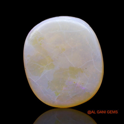 5.00 Cts Unheated Australian Fire Opal Loose Gemstone Oval Cabochon Natural 15x13x3 mm AC-556