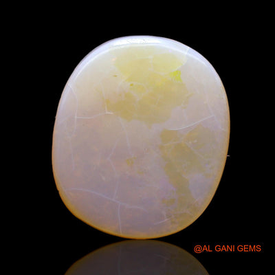 5.00 Cts Unheated Australian Fire Opal Loose Gemstone Oval Cabochon Natural 15x13x3 mm AC-556