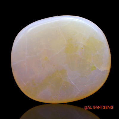5.00 Cts Unheated Australian Fire Opal Loose Gemstone Oval Cabochon Natural 15x13x3 mm AC-556