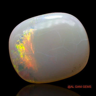 5.00 Cts Unheated Australian Fire Opal Loose Gemstone Oval Cabochon Natural 15x13x4 mm AC-557
