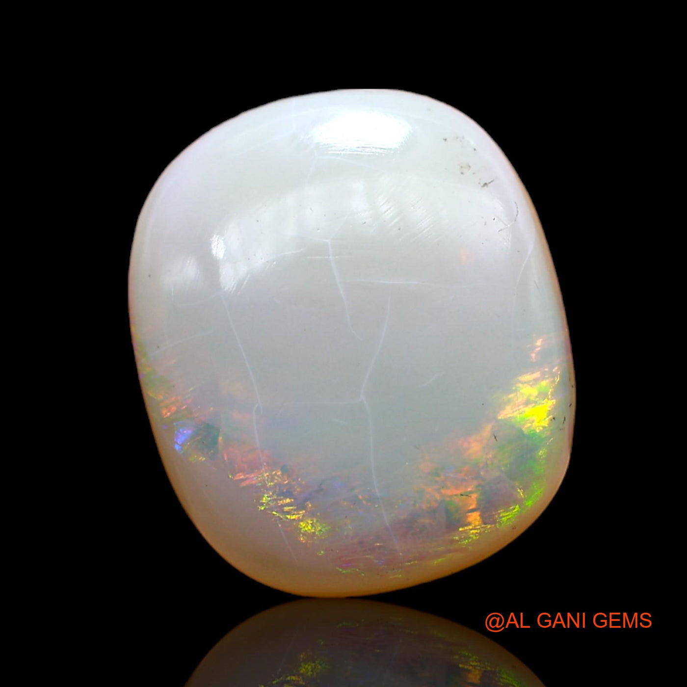 5.00 Cts Unheated Australian Fire Opal Loose Gemstone Oval Cabochon Natural 15x13x4 mm AC-557