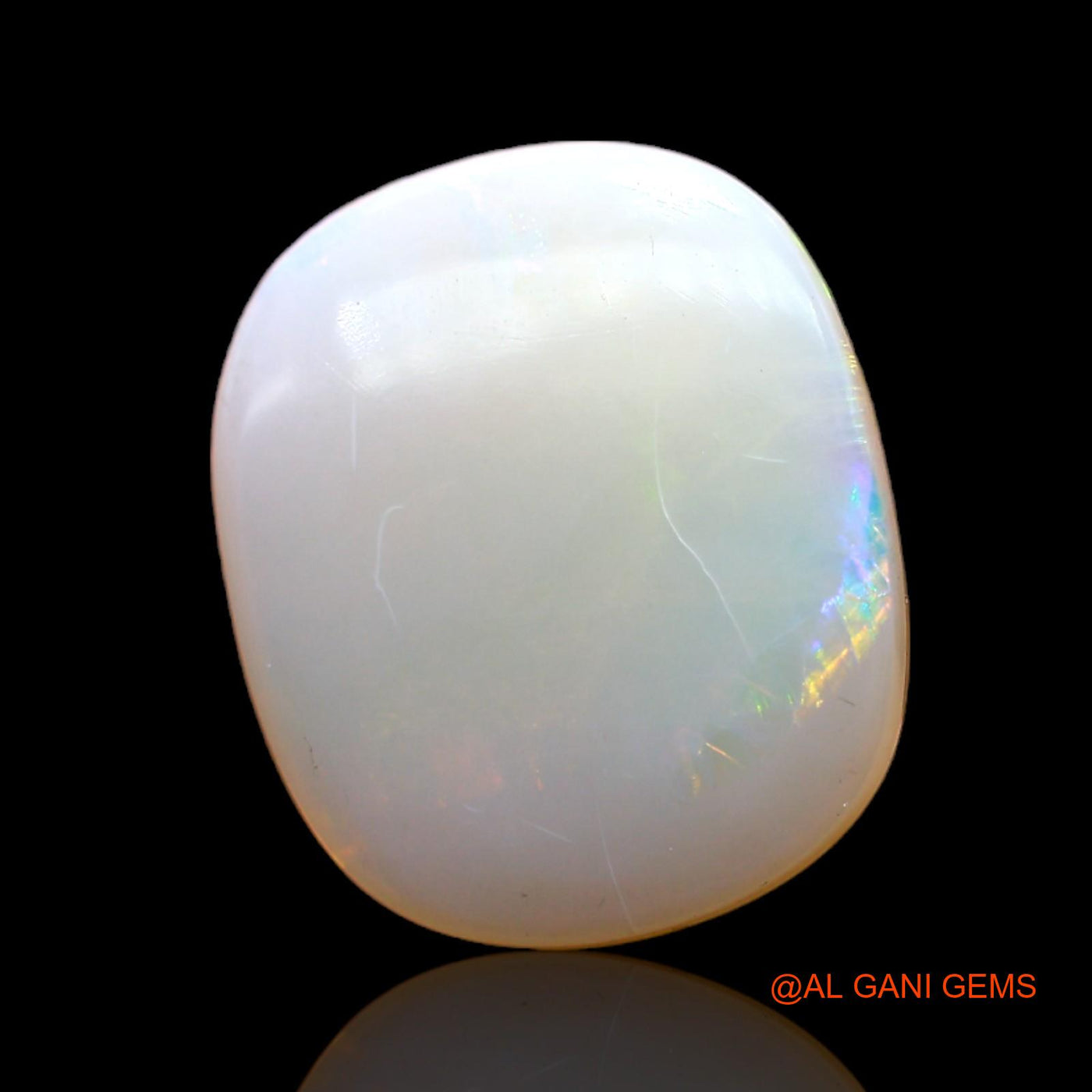 5.00 Cts Unheated Australian Fire Opal Loose Gemstone Oval Cabochon Natural 15x13x4 mm AC-557