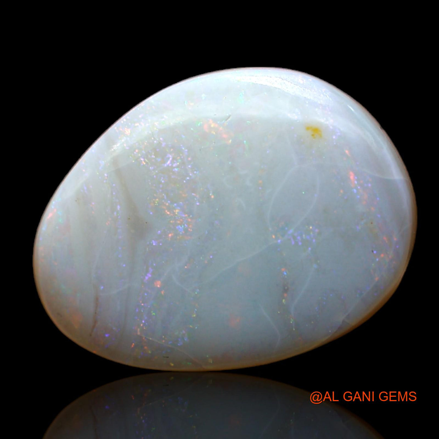 Natural Untreated Fire Opal Loose Gemstone Pear Cabochon From Australia 5.00 Cts 16x12x3 mm AC-558