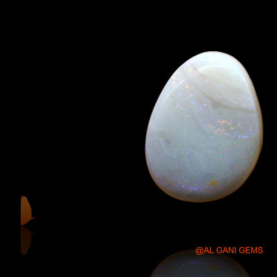 Natural Untreated Fire Opal Loose Gemstone Pear Cabochon From Australia 5.00 Cts 16x12x3 mm AC-558