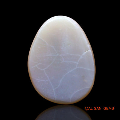 Natural Untreated Fire Opal Loose Gemstone Pear Cabochon From Australia 5.00 Cts 16x12x3 mm AC-558