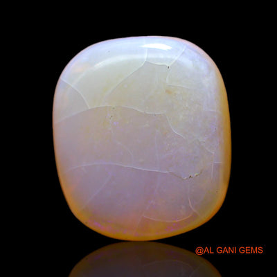 Natural Untreated Fire Opal Loose Gemstone Oval Cabochon From Australia 9.00 Cts 15x12x6 mm AC-559