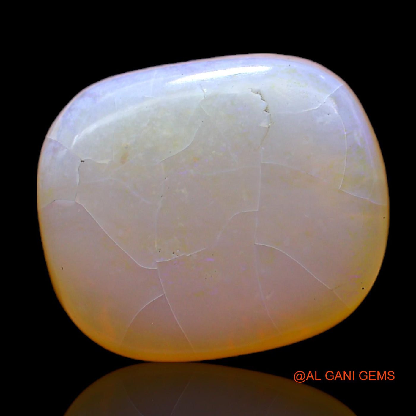 Natural Untreated Fire Opal Loose Gemstone Oval Cabochon From Australia 9.00 Cts 15x12x6 mm AC-559