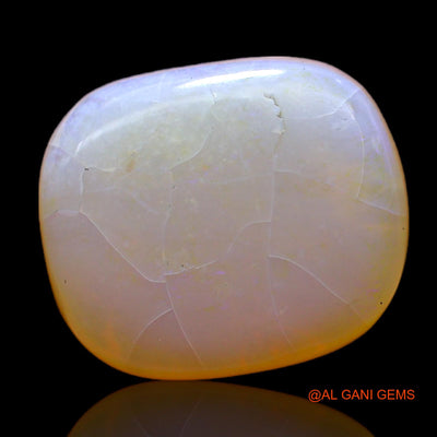 Natural Untreated Fire Opal Loose Gemstone Oval Cabochon From Australia 9.00 Cts 15x12x6 mm AC-559