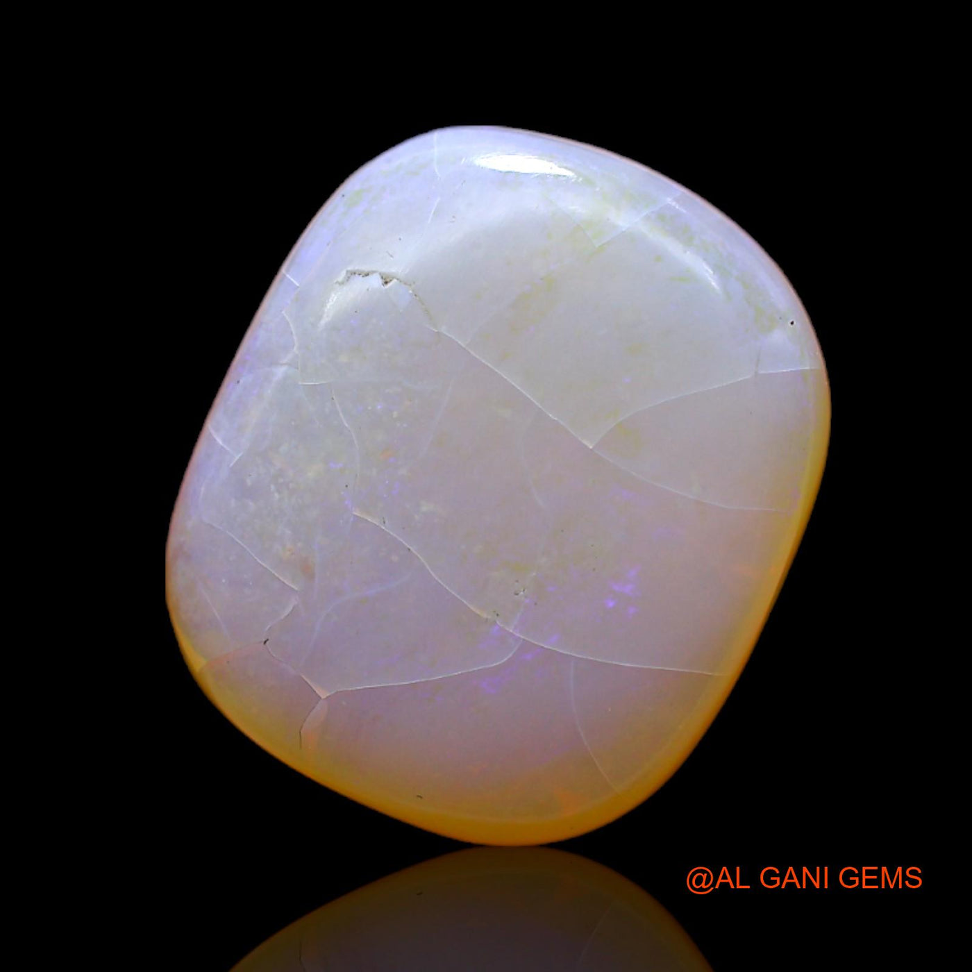 Natural Untreated Fire Opal Loose Gemstone Oval Cabochon From Australia 9.00 Cts 15x12x6 mm AC-559