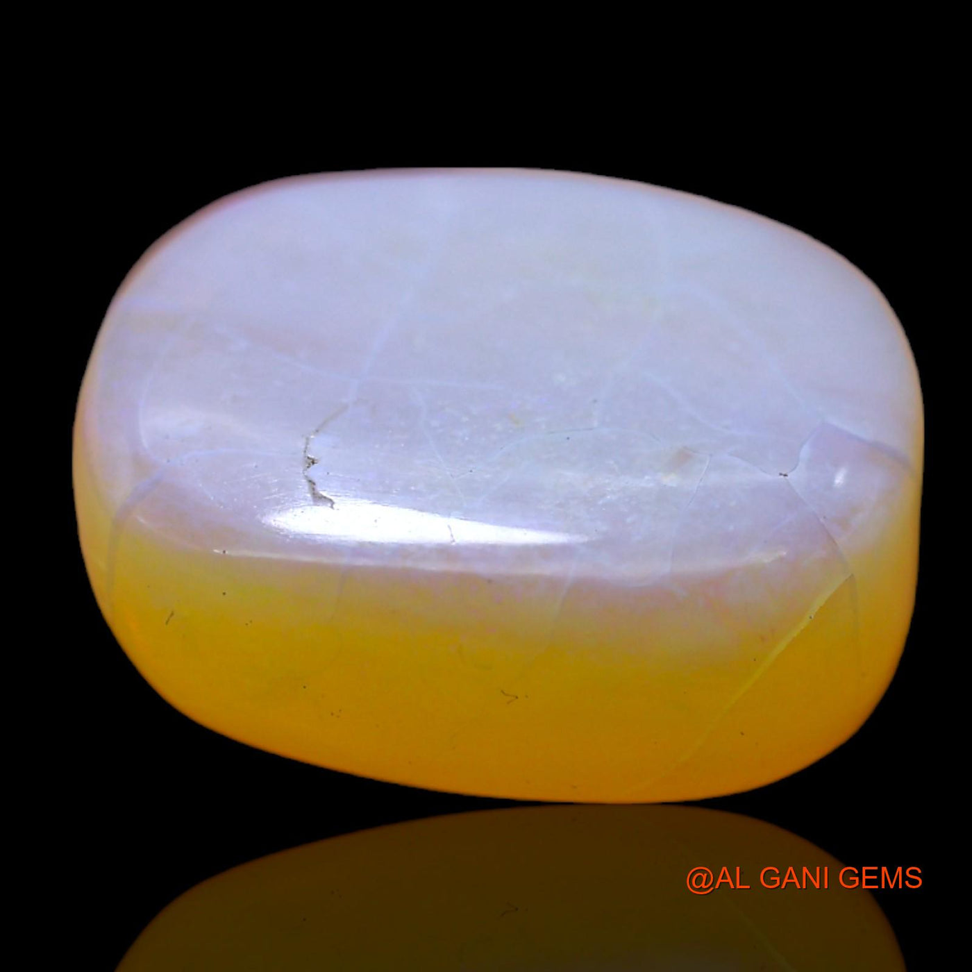 Natural Untreated Fire Opal Loose Gemstone Oval Cabochon From Australia 9.00 Cts 15x12x6 mm AC-559