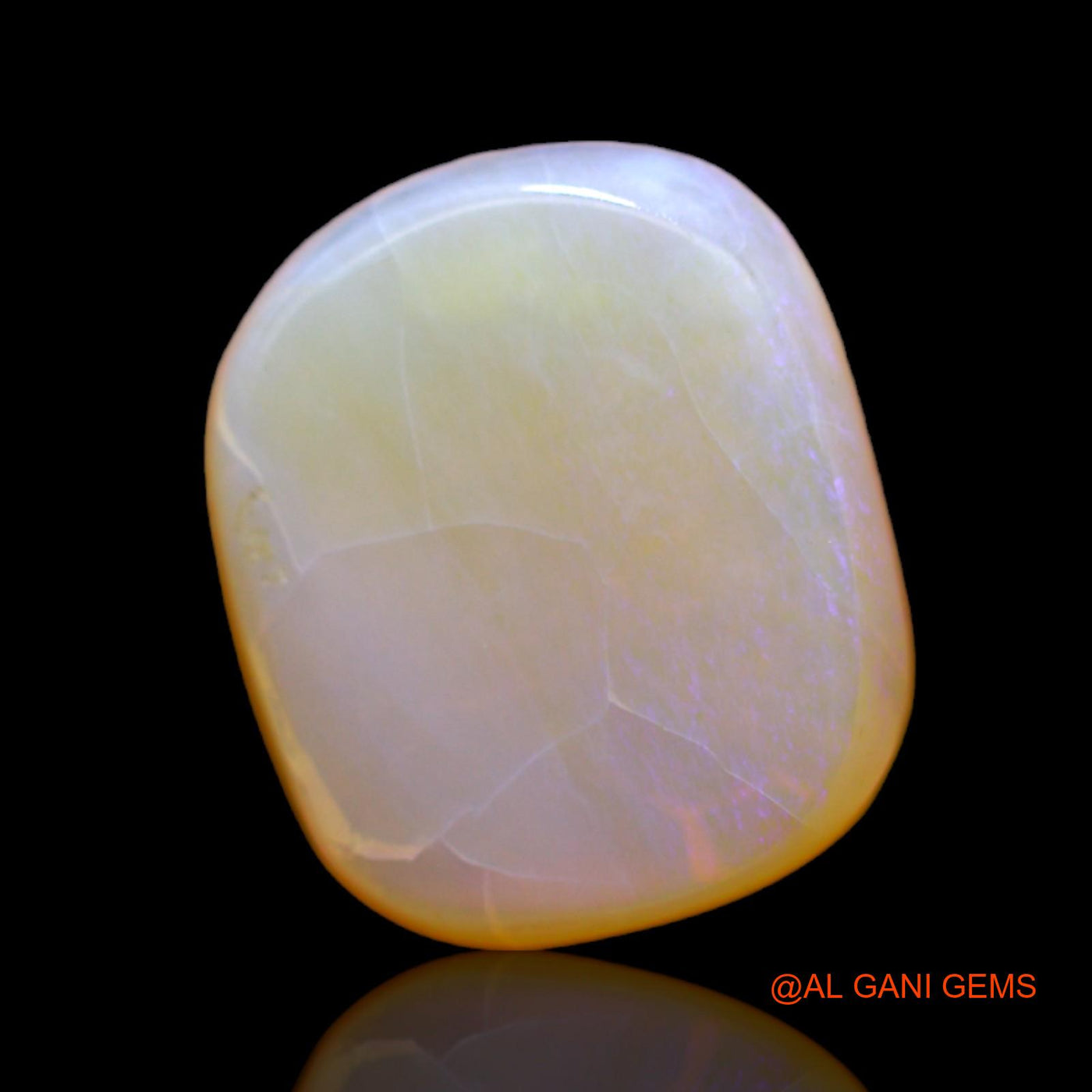 Natural Untreated Fire Opal Loose Gemstone Oval Cabochon From Australia 9.00 Cts 15x12x6 mm AC-559