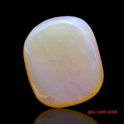 Natural Untreated Fire Opal Loose Gemstone Oval Cabochon From Australia 9.00 Cts 15x12x6 mm AC-559