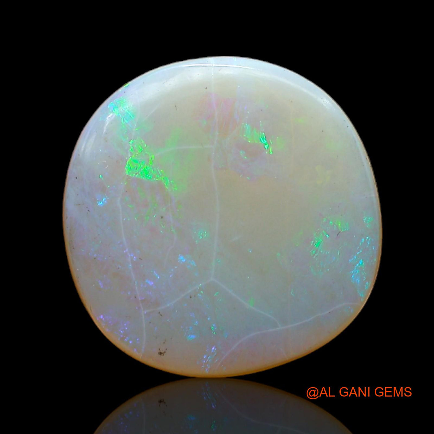4.00 Cts Natural Australian Fire Opal Oval Cabochon Loose Gemstone For Jewelry 14x14x3 mm AC-560