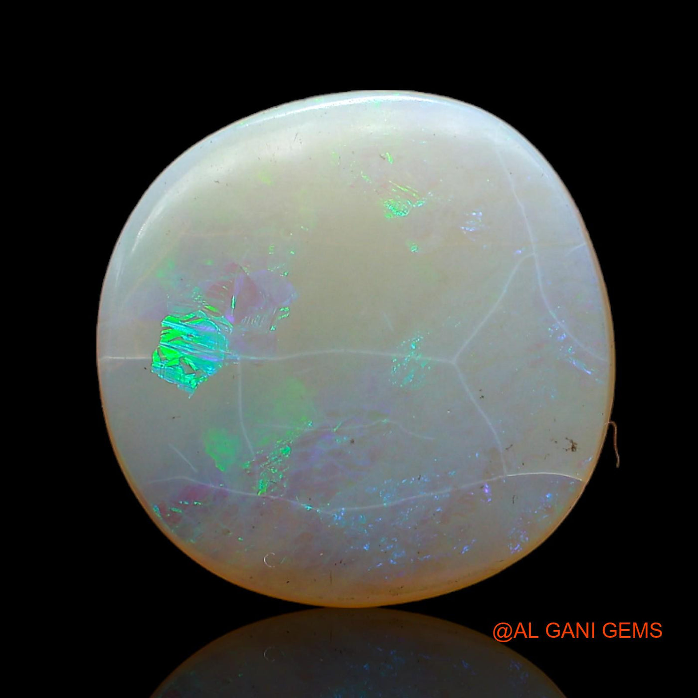 4.00 Cts Natural Australian Fire Opal Oval Cabochon Loose Gemstone For Jewelry 14x14x3 mm AC-560