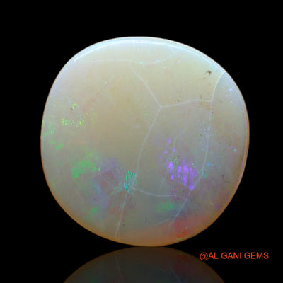 4.00 Cts Natural Australian Fire Opal Oval Cabochon Loose Gemstone For Jewelry 14x14x3 mm AC-560